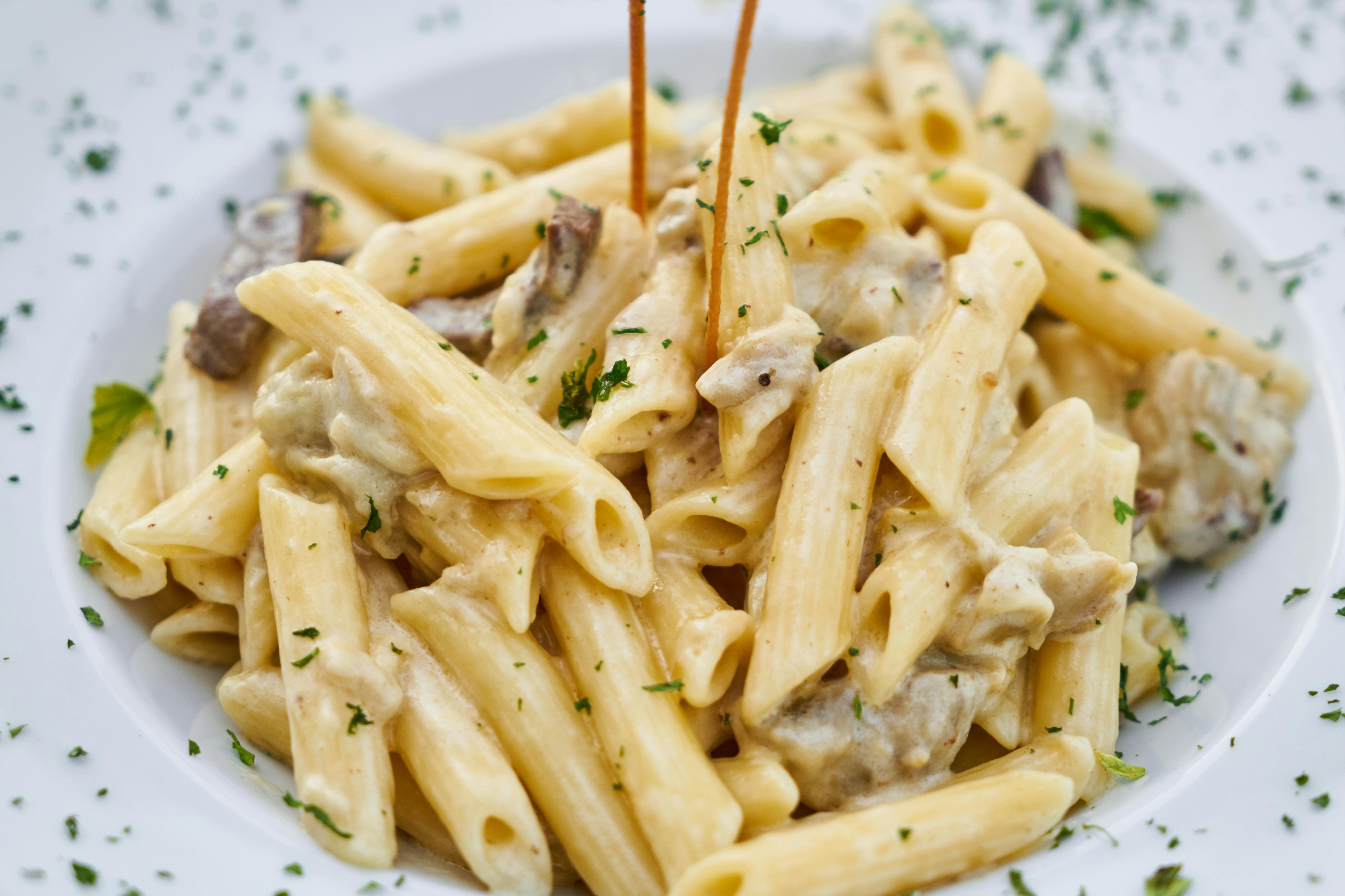 white sauce pasta